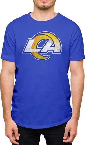 Vista 31 de Hybrid Sports NFL - Distressed Team Logo - Officially Licensed Adult Short Sleeve Fan Tee for Men & Women