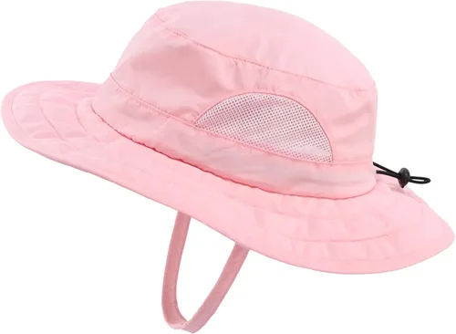 Vista 12 de Connectyle Sombrero de sol para niños y niñas, sombrero de pescador de ala ancha UPF 50+, sombrero de protección solar, sombrero transpirable