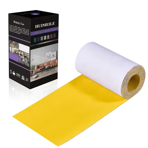 Vista 34 de Cinta de parche de reparación de cuero de 4 x 60 pulgadas, cinta autoadhesiva fuerte para muebles, sofás, sillones, asientos de automóvil, armarios