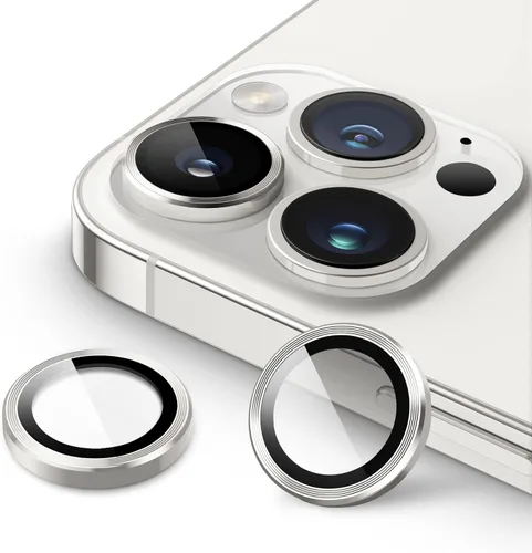 Vista 9 de JETech Protector de lente de cámara para iPhone 14 Pro de 6.1 pulgadas y iPhone 14 Pro Max de 6.7 pulgadas, cubierta de anillo individual de metal