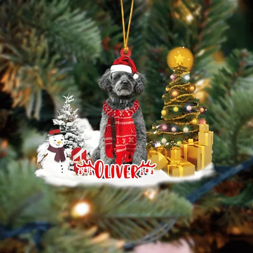 Vista 59 de NAZENTI Adorno personalizado de gato abisinio con árbol de pino, adorno de Navidad personalizado para perros amantes de las mascotas, colgante