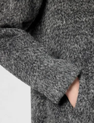 Vista 5 de Kenneth Cole Women's Houndstooth Wool Blend Knit Coat Carbón asimétrico