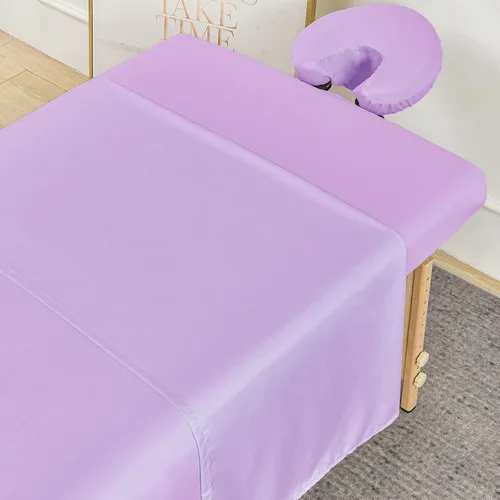 Vista 7 de MRJ Juego de sábanas de masaje de microfibra suave de 3 piezas, para mesas de masaje, incluye sábana encimera de masaje, sábana bajera ajustable