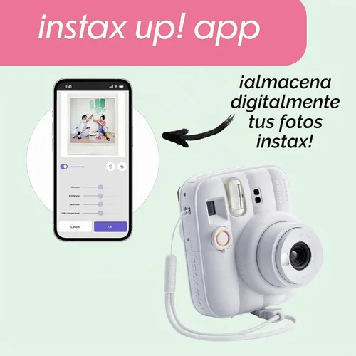 Vista 8 de FUJIFILM INSTAX MINI 13 - Cámara instantánea (azul escarchado)