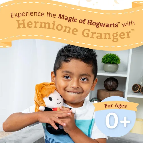 Vista 4 de Kids Preferred Harry Potter - Lindo animal de peluche abrazable de Hermione Granger para niños pequeños y niñas, regalo para niños, 6 pulgadas