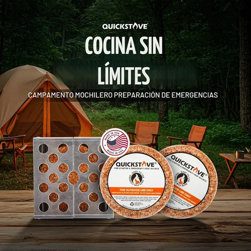 Vista 2 de Kit de cocina de emergencia portable para campamento. Estufa multigasolina, olla de acero inoxidable y alimentos, ideal pata kits de supervivencia