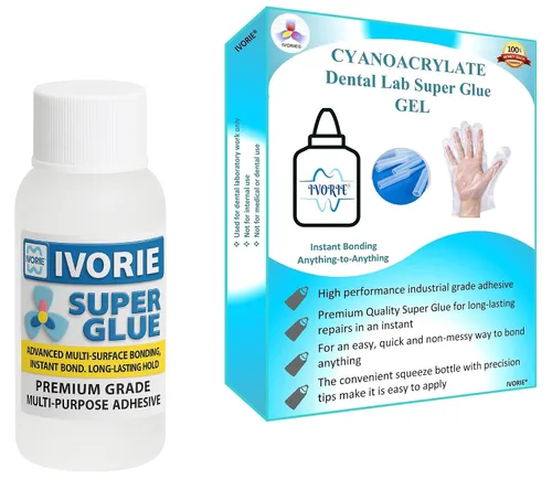 Vista 3 de Dental Lab Super Glue Adhesivo Adhesivo Instantáneo - Gel (1oz)