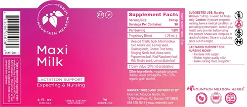 Vista 7 de Mountain Meadow Herbs Maxi-Milk Lactation Drops 2 oz