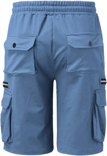 Vista 6 de Pantalones cortos de entrenamiento para hombre, pantalones cortos para hombre, pantalones cortos de carga casual para entrenamiento, fitness