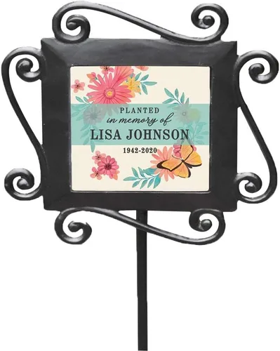 Vista 22 de GiftsForYouNow, estaca de jardín conmemorativa para mascota de hierro forjado, 28 x 8.5