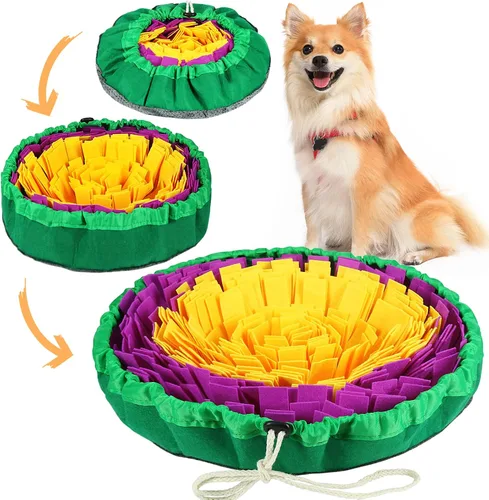 Vista 8 de Vivifying Tapete de olfateo para perros, tapete de alimentación de premios ajustable para comer lentamente y mantenerse ocupado, juguetes