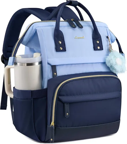 Vista 26 de LOVEVOOK Mochila para laptop para mujer, 15,6 pulg.