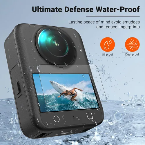 Vista 5 de Osmo 360 - Funda para accesorios DJI Osmo 360, con protector de pantalla Estuche rígido de almacenamiento de viaje compatible con protector