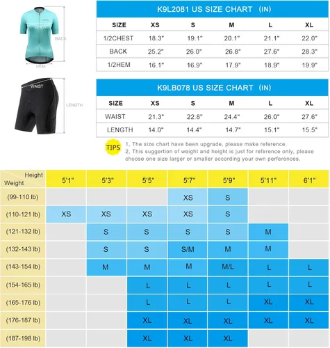 Vista 6 de Santic Camiseta de ciclismo de manga corta para mujer, con cremallera completa, con 3 bolsillos, transpirable, de secado rápido