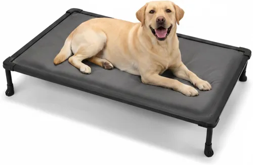 Vista 15 de Veehoo Chew Proof Elevated Dog Bed, Padded Indestructible Raised Dog Cot