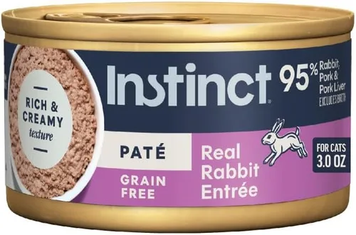Vista 13 de Instinct Original Paté - Alimento húmedo para gatos, receta sin granos, pollo real, 3 onzas (paquete de 24)