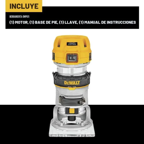 Vista 2 de [Usado] Torque compacto de velocidad variable rebajadora con LED DeWalt DWP611 1.25 de HP Max