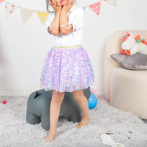 Vista 2 de KEREDA Falda tutú en capas para bebés y niñas de 1 a 8 años