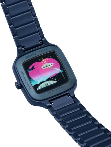 Vista 5 de Rado Reloj automático True Square Azul Patchwork Avant Garde