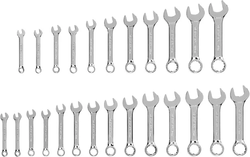 Vista 17 de TEKTON Juego de llaves combinadas Stubby con soporte, 11 piezas (1/4-3/4 pulgadas) WCB92401