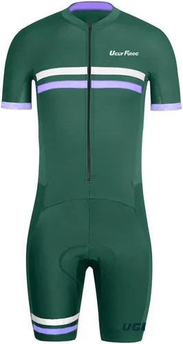 Vista 89 de UGLY FROG Traje de triatlón para hombre de manga corta Jersey de piernas cortas Skinsuit Tri Kit Ciclismo Skinsuit Team Bike Ropa