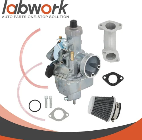 Vista 2 de labwork VM22 - Carburador de repuesto de 1.024 in para 125 cc y 140 cc Pit Dirt Bike Lifan YX XR50 CRF70 KLX BBR Thumpstar Braaap Atomic con filtro
