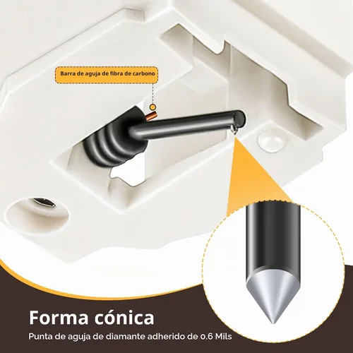 Vista 4 de Dreyoo 1 paquete de aguja de repuesto para tocadiscos para ATN3600L, lápiz capacitivo compatible con Audio-Technica