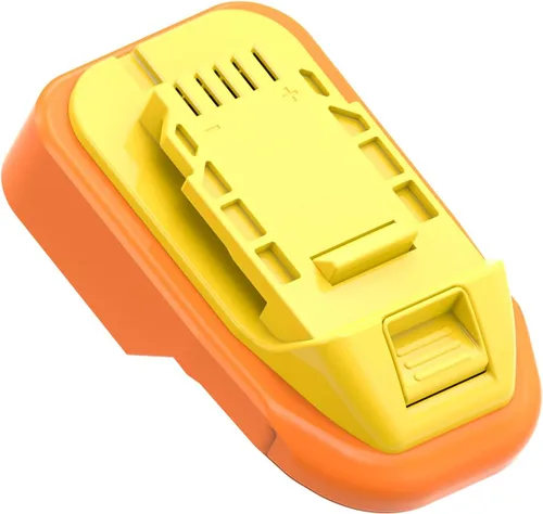 Vista 6 de 1 adaptador para herramientas inalámbricas DeWalt 20v MAX XR funciona con baterías Ridgid de 18 V (no avanzadas), solo adaptador