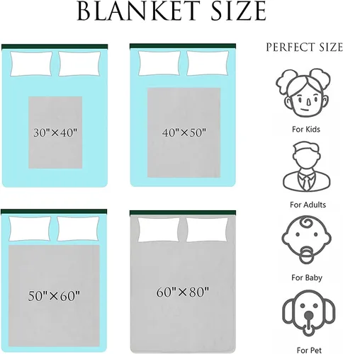 Vista 6 de Mantas personalizadas de bosque con nombre, manta personalizada con estampado de animales de la selva, mantas suaves personalizadas para niños
