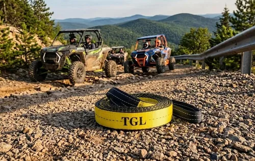 Vista 7 de TGL - Correa de remolque para ATV de 2 pulgadas, 20 pies, resistente