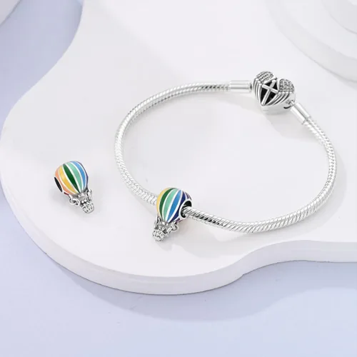 Vista 2 de MULA Dijes de plata de ley 925 para pulseras y collares, lindos gatos, perros, elefantes, animales, familia, colgantes, joyas, regalos para mujeres