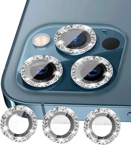 Vista 11 de Nothers Paquete de 3 protectores de lente de cámara compatibles con iPhone 12/12 Pro /12 Mini/11/11 Pro /11 Pro Max, protector de pantalla de vidrio