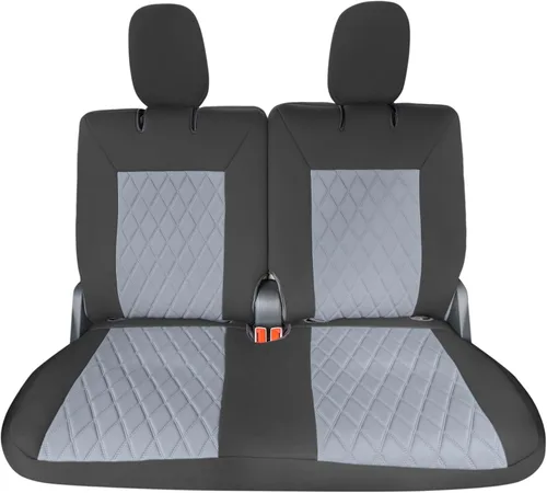 Vista 6 de FH Group Fundas de asiento de automóvil de ajuste personalizado específicamente hechas para Ford Explorer Base 2020-2024, fundas de asiento Negro
