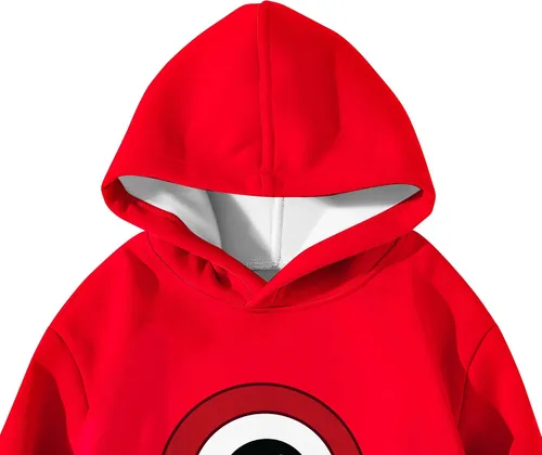 Vista 2 de KG PINK Boys Numbers Costume Hoodie Sweatshirt Outfits Kids Girls Cartoon Home Causal Wear Daily Playwear
