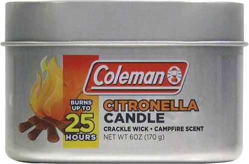 Vista 7 de Coleman Vela perfumada de citronela para exteriores con mecha de madera agrietada - 6 oz
