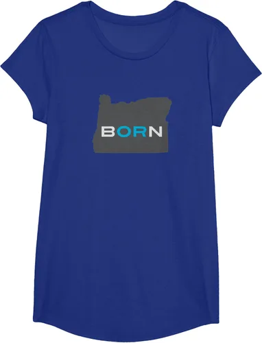 Vista 17 de Nacido en Oregon Camisa – Estado Mapa Born Idea de regalo, Negro