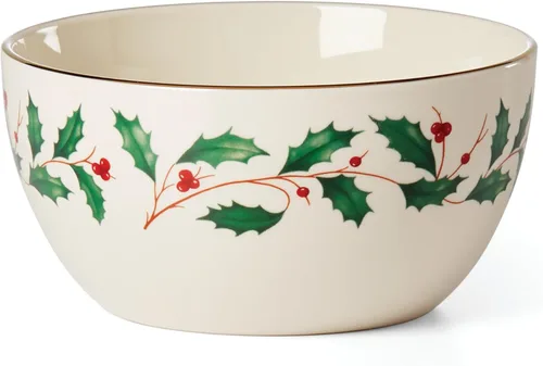 Vista 16 de Lenox 898272 Plato Cubierto Navideño, Pequeño, Navidad, Vajilla Festiva para Servir