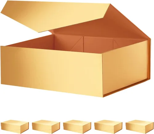 Vista 23 de Caja de regalo negra con ventana, caja de regalo magnética transparente para regalo, caja de propuesta de padrino de boda (10.5 x 7.5 x 3 pulgadas)