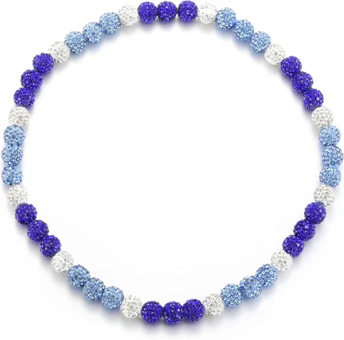 Vista 46 de Collar de Cadena de Béisbol con Perlas para Hombres, Regalos de Collar de Béisbol de la Colección Bling Ice para Niños, Collar de Accesorios