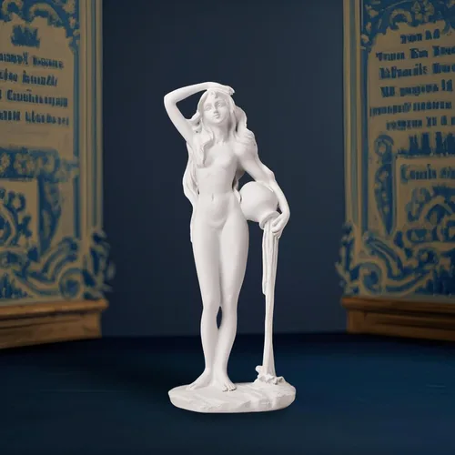 Vista 6 de Escultura de la diosa del nacimiento de Venus de 7.4 x 2.8 pulgadas, arte clásico de resina blanca, decoración del hogar y la oficina, para boda