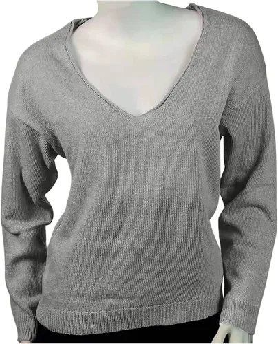 Vista 4 de De Las Mujeres Otoño Invierno Elegante CIMA Suéter Básico Tejer Manga Larga CIMA for Women