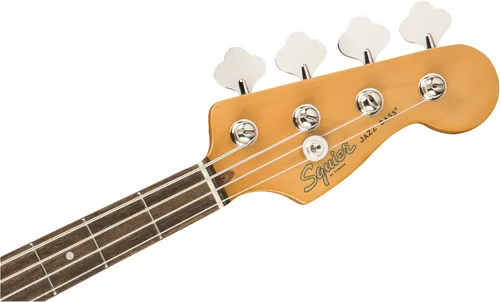 Vista 5 de Squier Classic Vibe 60s Jazz Bass, Sunburst de 3 colores, diapasón de laurel