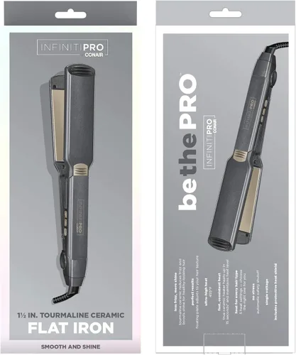 Vista 7 de INFINITIPRO BY CONAIR Plancha plana de cerámica y turmalina, plancha plana de 1 1/2 pulgadas