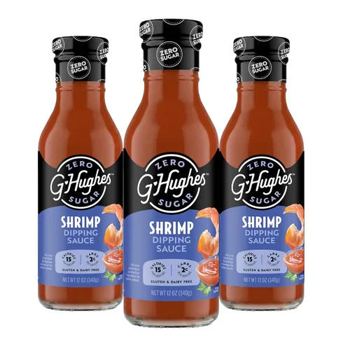Vista 16 de G Hughes Salsa de chile dulce sin azúcar de 18 onzas (paquete de 3) Salsas de inmersión y adobos que son libres de gluten, bajas en carbohidratos