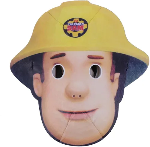 Vista 4 de VOWAGH Disfraz de bombero Sam bombero para niños, conjunto de actuación de Halloween para niños