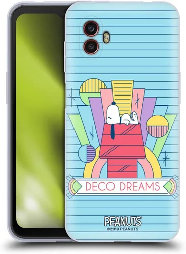 Vista 88 de Head Case Designs Snoopy Deco Dreams - Funda de gel con licencia oficial de Peanuts Blue Pattern [protección de grado militar] compatible con Google