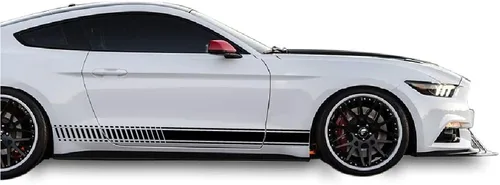 Vista 7 de Calcomanías de rayas laterales basculantes compatibles con Ford Mustang de todas las generaciones (182B)