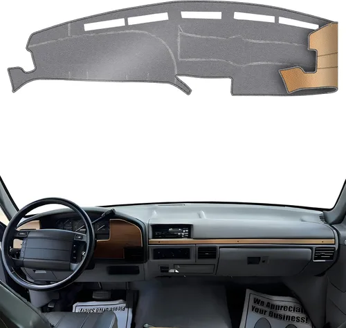 Vista 23 de Cubierta de Salpicadero Alfombrilla de Tablero Compatible con Ford F-150 2014-2009 (Sin Modelos HUD), Alfombrilla Antirreflejos para Salpicadero