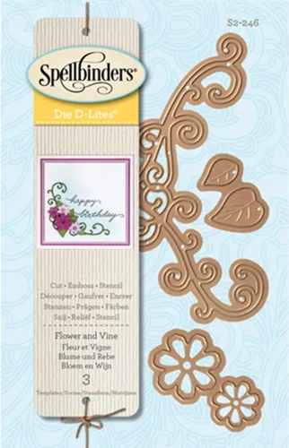 Vista 3 de Spellbinders Die Margaritas y Rosas-D-Lites, Varios, Metal