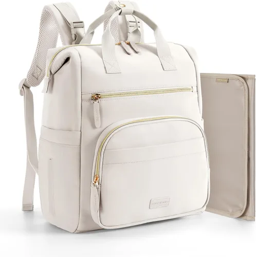 Vista 9 de mommore Mochila de neopreno para pañales de bebé, pequeña y ligera, resistente al agua, para niños y niñas, recién nacidos, con cambiador, correas